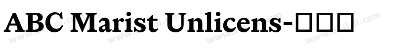 ABC Marist Unlicens字体转换
